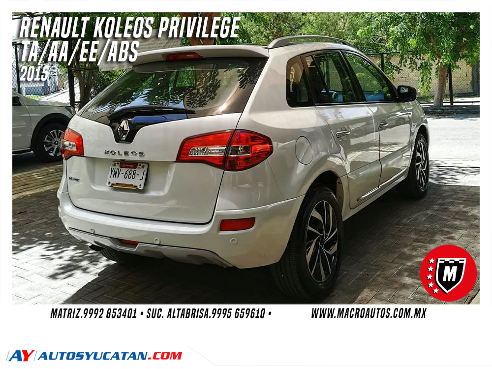 RENAULT KOLEOS PRIVILEGE 2015 AUTOMATICA