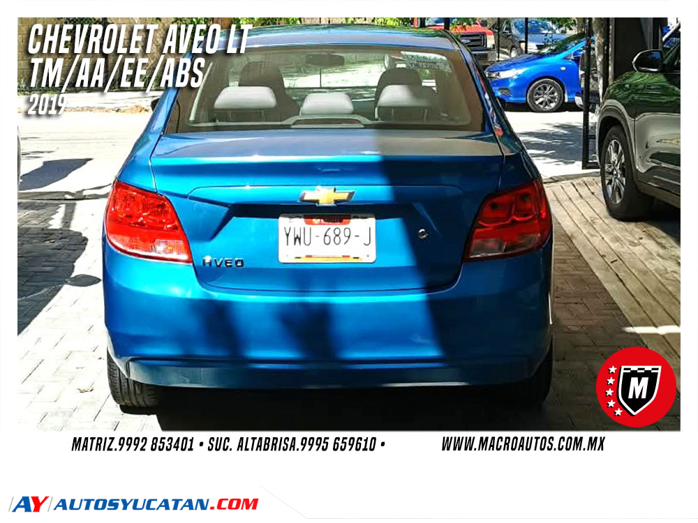 CHEVROLET AVEO LT 2019 MANUAL