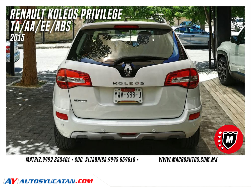 RENAULT KOLEOS PRIVILEGE 2015 AUTOMATICA