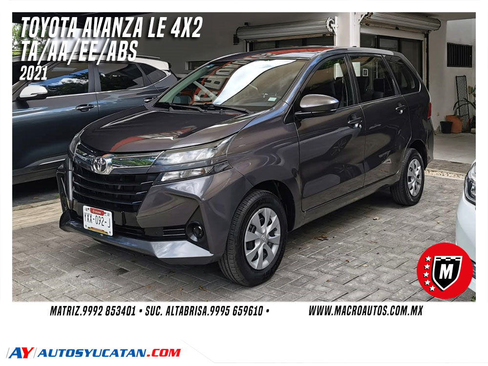 TOYOTA AVANZA LE 4X2 2021 AUTOMATICA