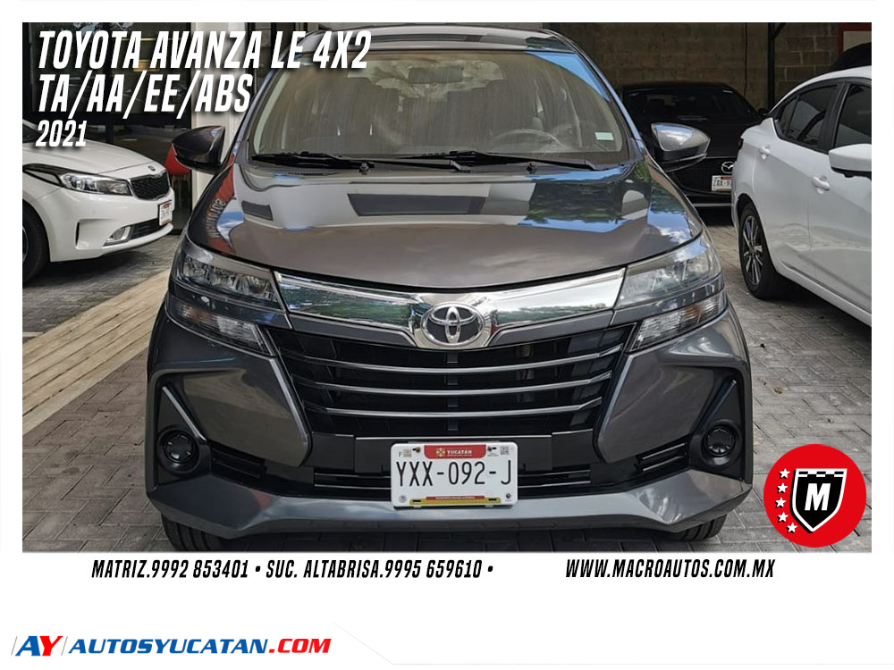 TOYOTA AVANZA LE 4X2 2021 AUTOMATICA