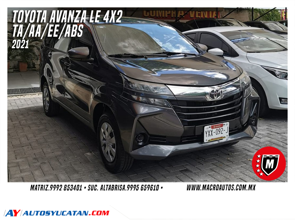TOYOTA AVANZA LE 4X2 2021 AUTOMATICA