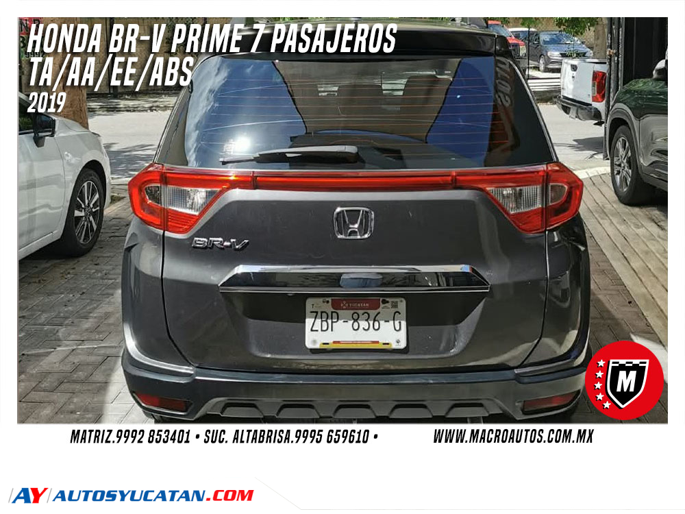 HONDA BR-V PRIME 7 PASAJEROS 2019 AUTOMATICA